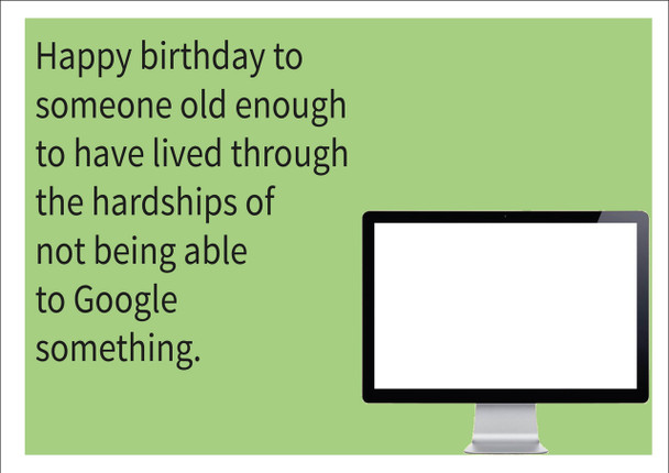 Google Personalised Birthday Card