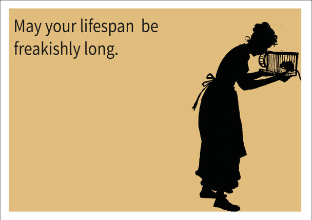 Lifespan Personalised Birthday Card