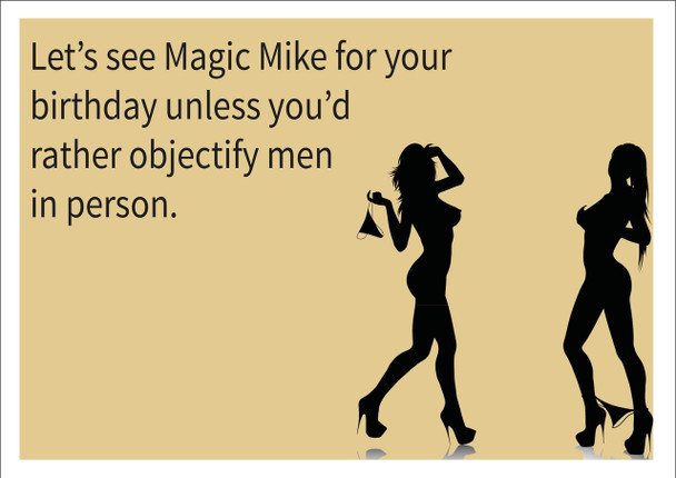 Objectify Men Personalised Birthday Card