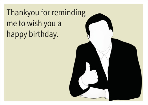 Reminding Me Personalised Birthday Card