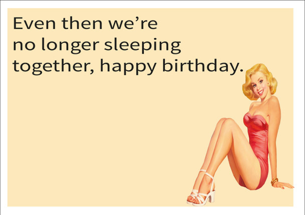 Sleeping Together Personalised Birthday Card