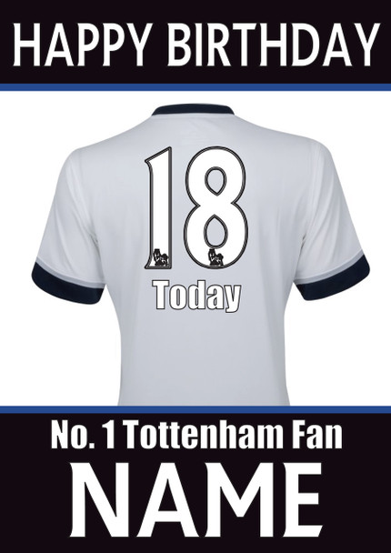 Tottenham Fan Happy Birthday Football