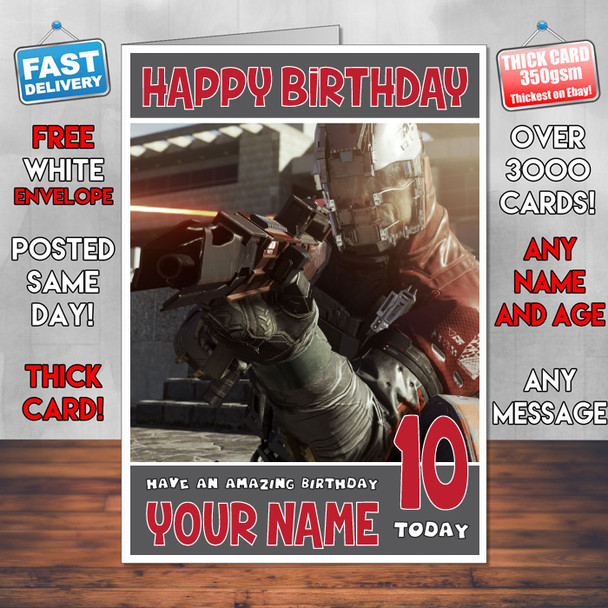 Call Of Duty 2 Bm1 Personalised Birthday Card