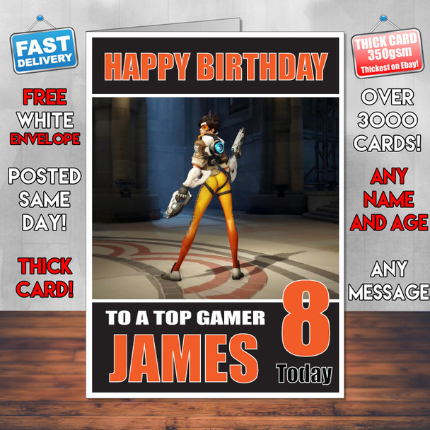 Overwatch 2 Bm1 Personalised Birthday Card