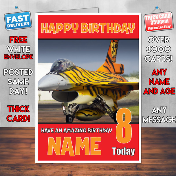 Belgium Air Forece Bm2 Personalised Birthday Card