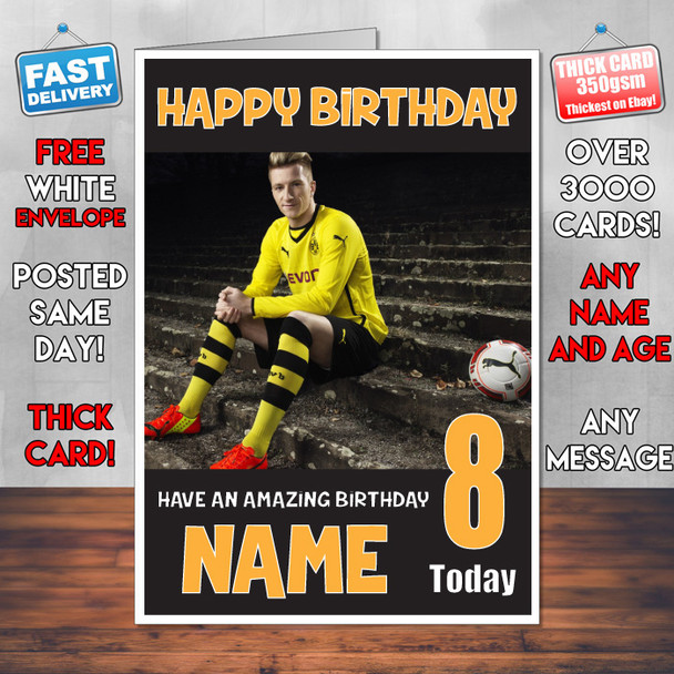 Marco Reus Bm2 Personalised Birthday Card