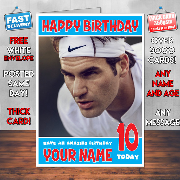 Rafael Nadal 2 Bm1 Personalised Birthday Card