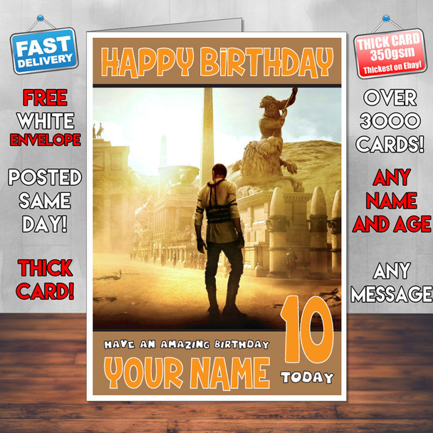 Ben Hur Bm2 Personalised Birthday Card