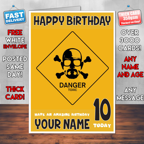 Breaking Bad Bm1 Personalised Birthday Card