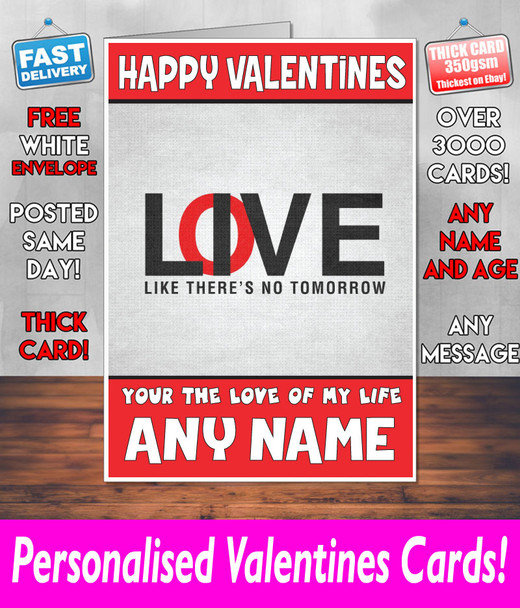 His Or Hers Valentines Day Card KE Design105 Valentines Day Card