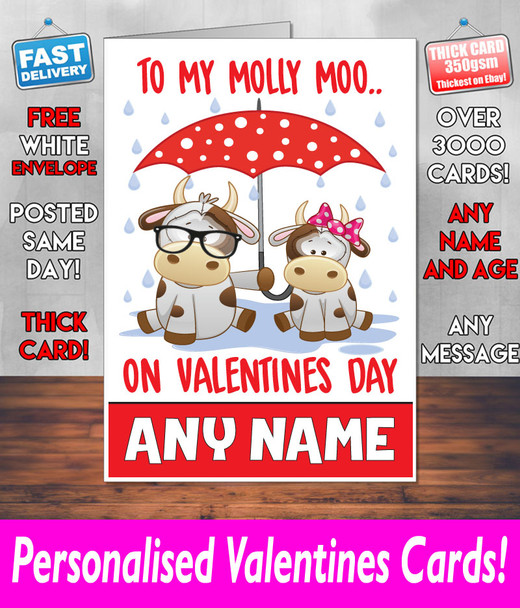 To My Molly Moo Valentines Card