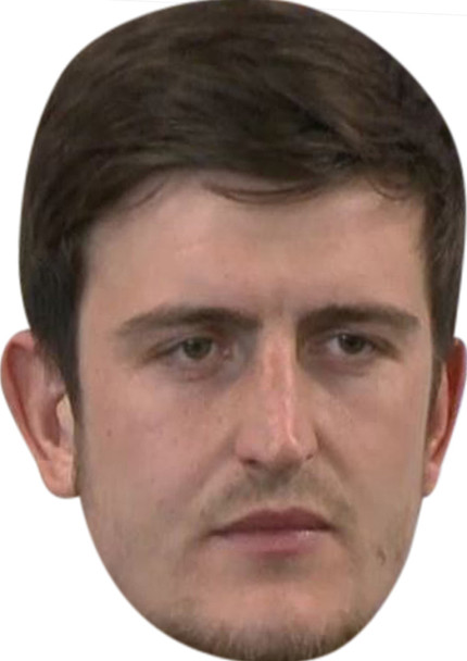 Harry Maguire Celebrity Party Face Mask