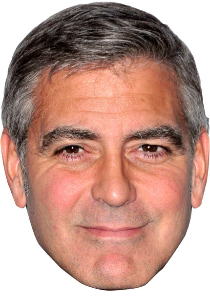 CLOONEY MASK 2 JB Actor Movie Tv Celebrity Face Mask