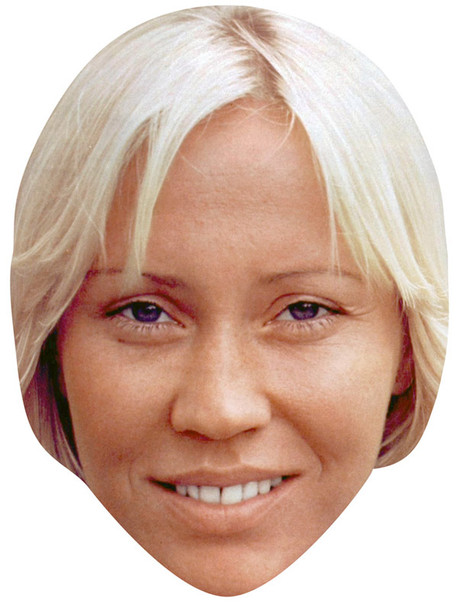 AGNETHA FALTSKOG JB - Music Star Fancy Dress Cardboard Celebrity Face Mask