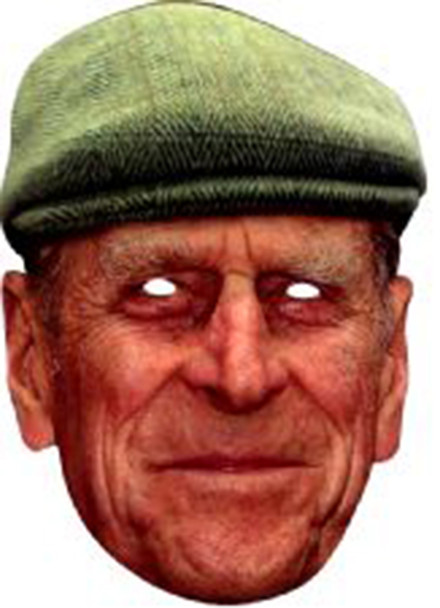 PRINCE PHILIP FACE MASK JB - Royal Fancy Dress Cardboard Celebrity Face Mask