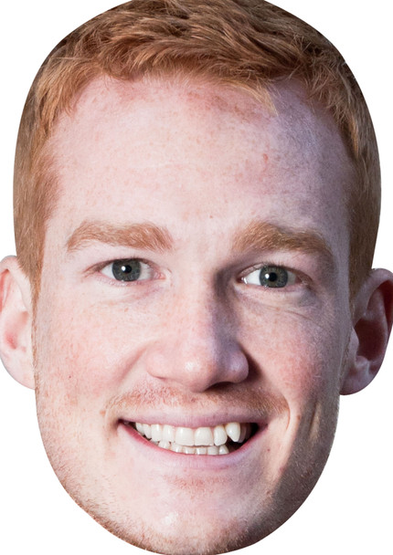 GREG RUTHERFORD FACE MASK JB - Athletics Fancy Dress Cardboard Celebrity Face Mask