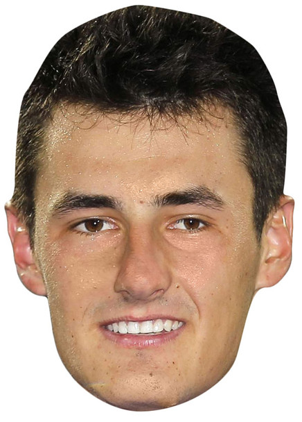 BERNARD TOMIC JB - Tennis Fancy Dress Cardboard Celebrity Face Mask