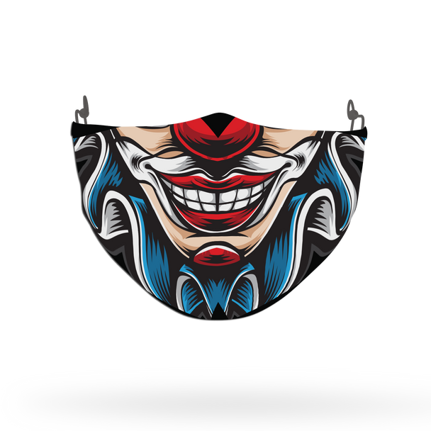 Clown Mask Theme Face Covering Print 3