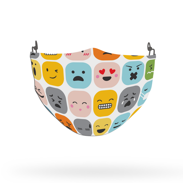 Emoji Pattern Face Covering Print 13