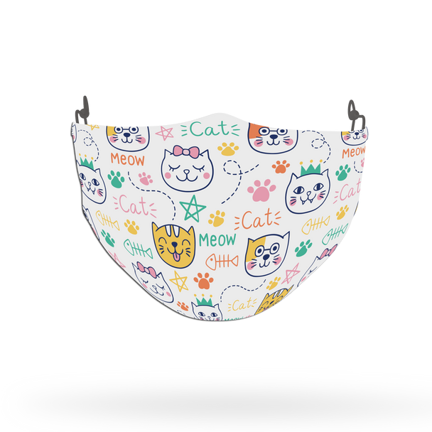 Cat Pattern Face Covering Print 20