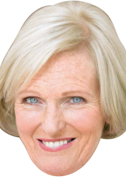 Mary berry book celebrity face mask Fancy Dress Face Mask 2021