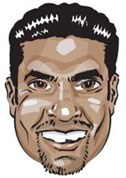 Muttiah Muralitharan Cartoon Face Mask