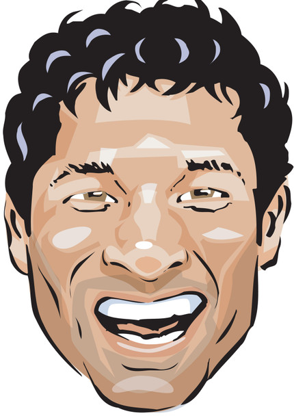 Sachin Tendulkar Cartoon Face Mask