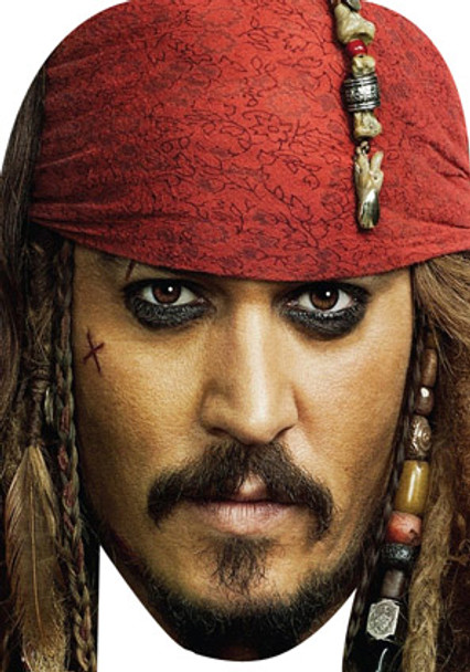 Jonny depp pirate Celebrity Face Mask