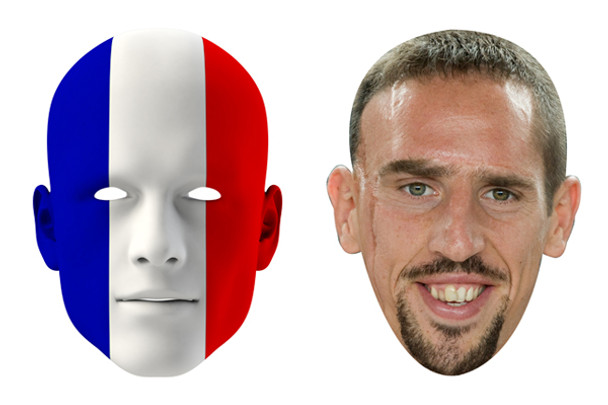 France World Cup Face Mask Pack Ribery