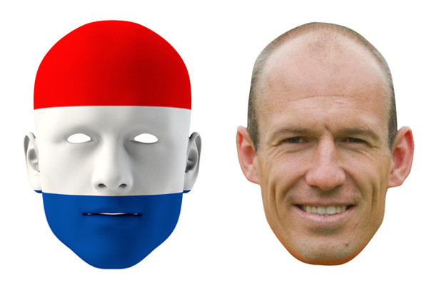 Netherlands World Cup Face Mask Pack Robben