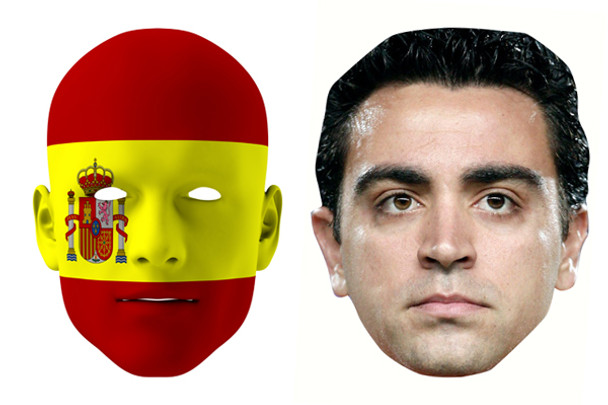Spain World Cup Face Mask Pack Xavi
