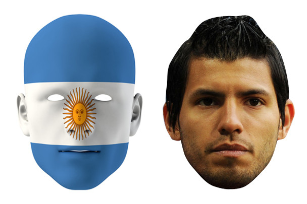 Argentina World Cup Face Mask Pack Aguero