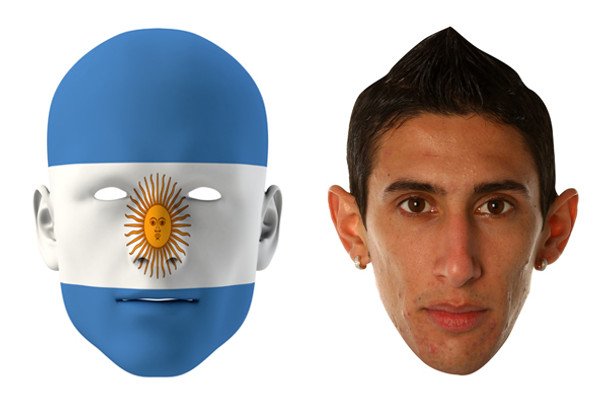 Argentina World Cup Face Mask Pack Di Maria