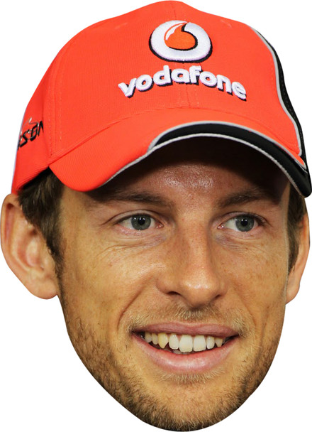 Jensen Button F1 Formula 1 Racing Driver Face Mask