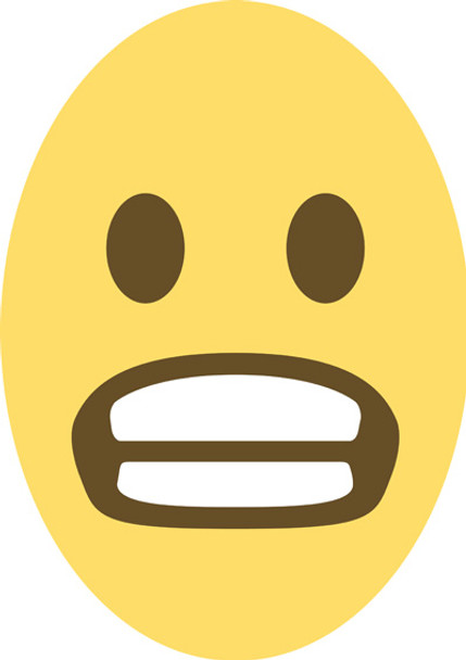 Anxious Emoji Facemask Suitable For Adults And Kids