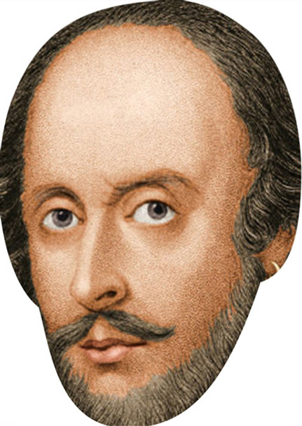 Shakespeare Celebrity Face Mask Party Mask
