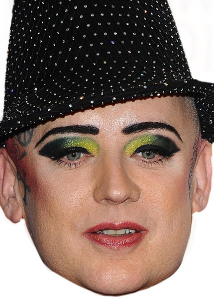 Boy George Dec 2011 Music Celebrity Face Mask