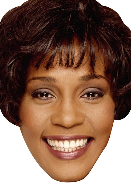 Whitney Houston Young Celebrity Party Face Mask