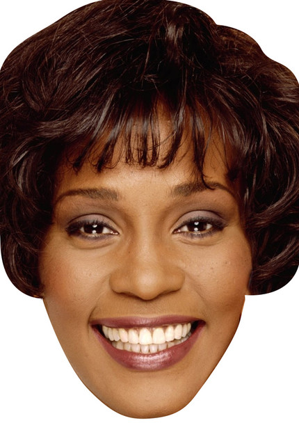 Young Whitney Houston Celebrity Party Face Mask