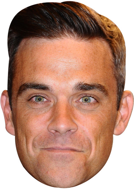 Robbie williams quiff celebrity music star celebrity face mask Fancy Dress Face Mask 2021