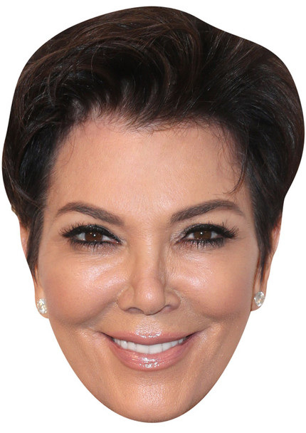 KRIS JENNER JB - TV Star Fancy Dress Cardboard celebrity face mask Fancy Dress Face Mask 2021