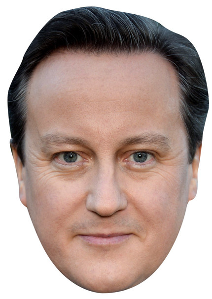 DAVID CAMERON JB - TV Star Fancy Dress Cardboard celebrity face mask Fancy Dress Face Mask 2021