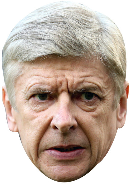 ARSENE WENGER JB - Footballer Fancy Dress Cardboard celebrity face mask Fancy Dress Face Mask 2021