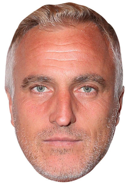 DAVID GINOLA OLD JB - Footballer Fancy Dress Cardboard celebrity face mask Fancy Dress Face Mask 2021