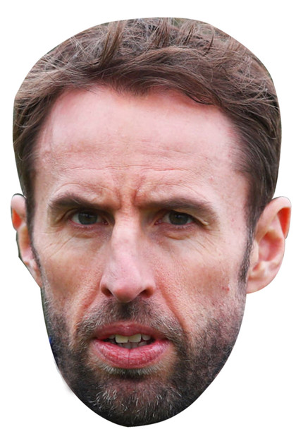 GARETH SOUTHGATE JB - Footballer Fancy Dress Cardboard celebrity face mask Fancy Dress Face Mask 2021