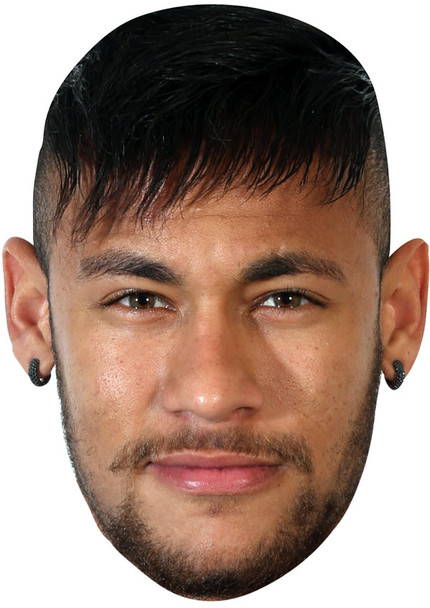 NEYMAR JB - Footballer Fancy Dress Cardboard celebrity face mask Fancy Dress Face Mask 2021