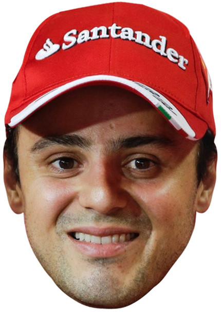 FELIPE MASSA JB - Formula 1 Driver Fancy Dress Cardboard Celebrity Face Mask