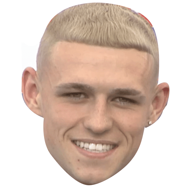 PHIL FODEN GAZZA NEW HAIR Euro 2021 Football Party Face Mask