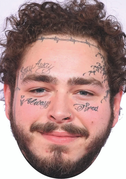 Post Malone Celebrity Party Face mask Fancy Dress