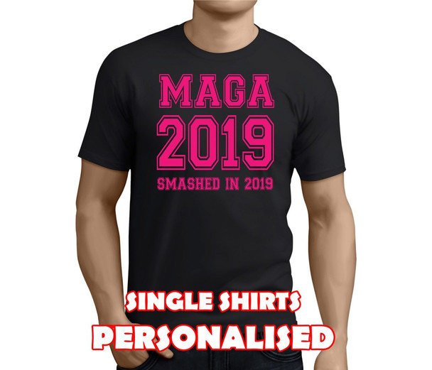 Magaluf Smashed Pink Custom Stag T-Shirt - Any Name - Party Tee